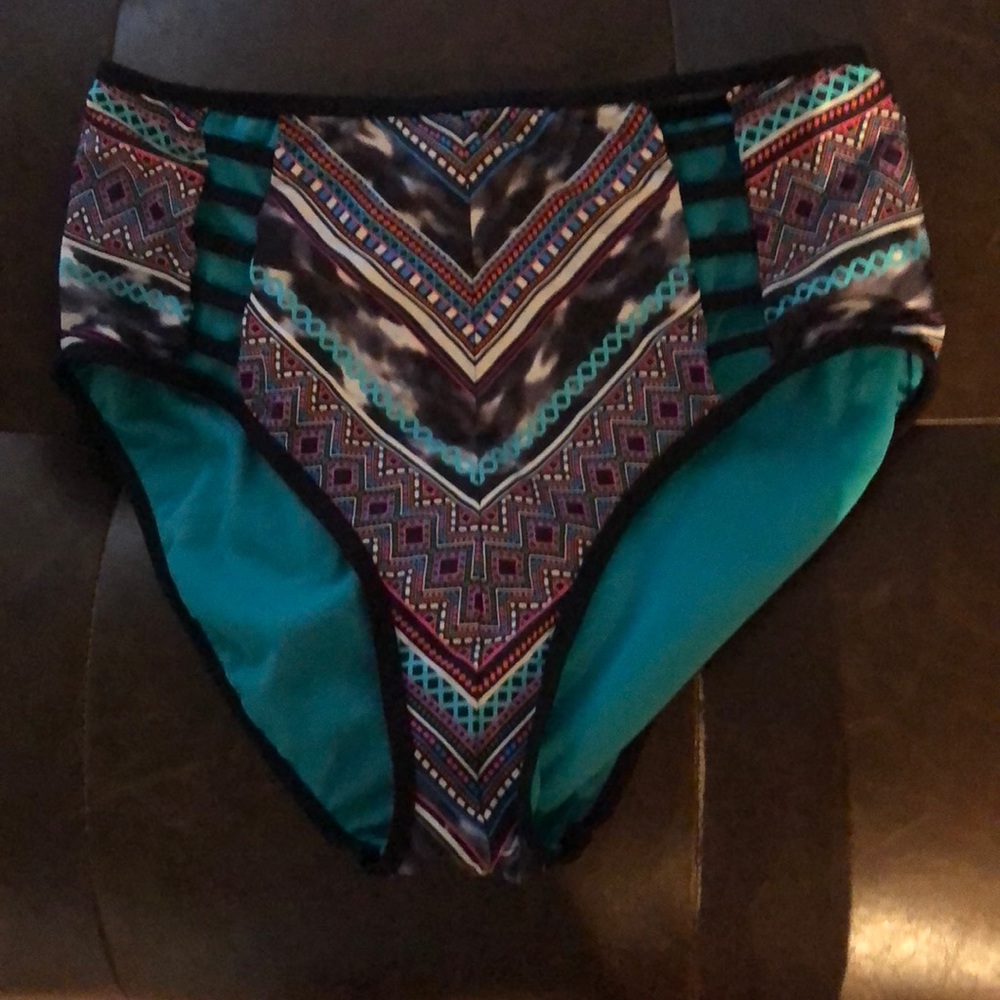 High waisted cut out bikini bottom!